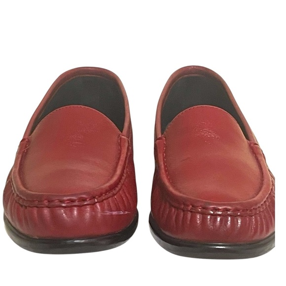 🔥SALE🔥SAS SIMPLIFY WOMENS RED LEATHER WOMENS LOAFERS SZ 8.5 N EUC - Picture 9 of 12